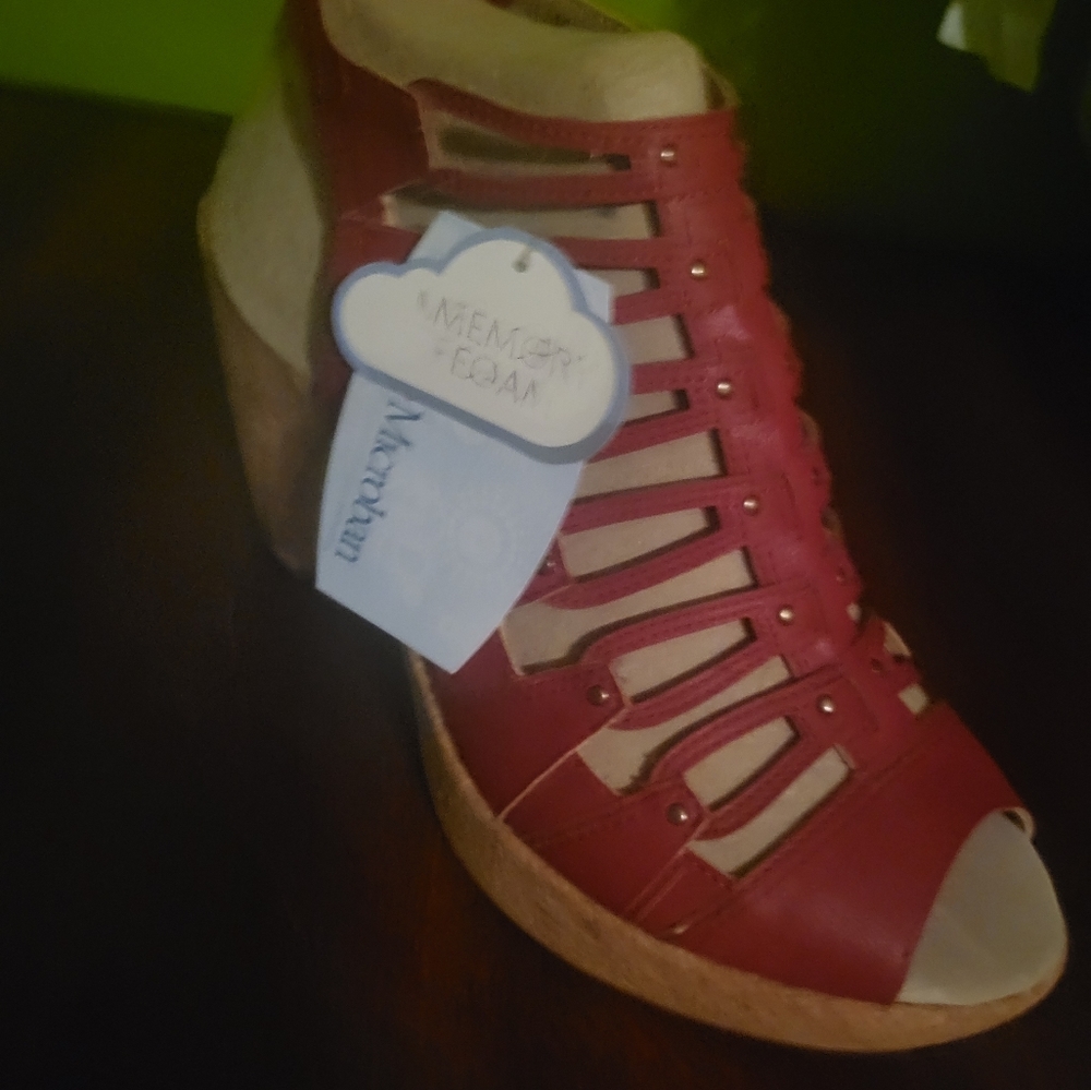 JBU memory foam wedge sandals